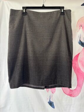 The Limited Charcoal Ombré Gray Pencil Skirt size 12